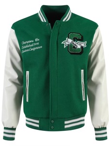 High Quality 100% Cotton Manufacturer Embroidery Patch <b>Men</b> College Custom Logo Eco-Friendly Breathable <b>Summer</b> Baseball <b>Jacket</b> - Product Image 2