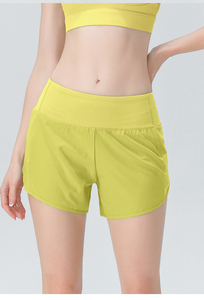 Shorts de cintura alta 100% algodón, cintura elástica, talla grande, corte regular, shorts casuales de secado rápido. - Product Image 6