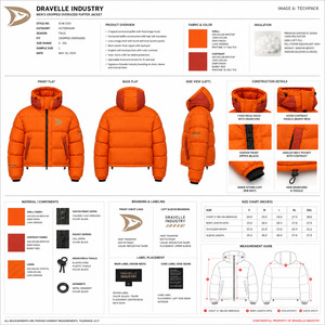 Men's Winter Zip-Up Puffer Jacket <b>Canvas</b> <b>Plain</b> Dyed Stand Outdoor Windproof Breathable Eco-Friendly Anti-Bacterial - Product Image 6