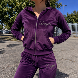 Sudadera con Capucha para Mujer, Estilo Y2K, 340 GSM, con Estampado Personalizado al por Mayor, Textura de Terciopelo, Colección de Marcas de Moda - Product Image 4