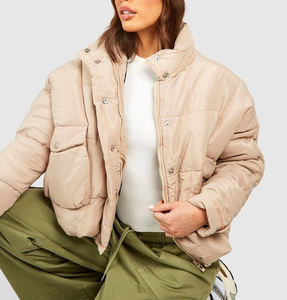 Chaquetas Acolchadas Cortavientos de Moda para Hombre, Fabricadas en Fábrica, Novedad 2025, Invierno, con Capucha Desmontable, 100% Algodón - Product Image 2