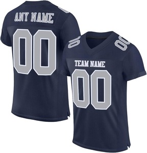 เสื้อเจอร์ซีย์อเมริกันฟุตบอลแบบตาข่ายสั่งทำพิเศษ พร้อมโลโก้ทีม ระบายอากาศได้ดี ไซส์พลัส สำหรับทุกเพศ สั่งผลิตจำนวนมากได้ พร้อมบริการสกรีนแบบซับลิเมชั่น - Product Image 2