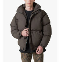 Veste d'hiver pour homme LUXE ATTIRE INDUSTRY, style bomber, rembourrée, à capuche, imperméable, avec fourrure, style streetwear