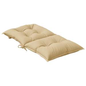 Juego de 2 Cojines para Silla de Exterior en Color Beige Melange, 100% Poliéster, Respaldo Bajo con Diseño Elegante - Product Image 5