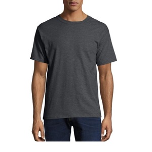 Best Quality Men's Gym T-Shirts Custom Logo Stretchable 100% Cotton O-Neck <b>Short</b> Sleeve Loose Fit Fitness Sports Plus Size - Product Image 3