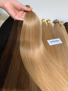 Cheveux humains de haute qualité NASA HAIR VIETNAM, 100% vierges, cheveux vietnamiens, 100g, couleur blond clair, doux, lisses, super double. - Product Image 4