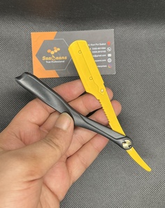 Professional Barber Straight <b>Razor</b> with Replaceable Blade Holder Stainless Steel Blade Premium Plastic Handle <b>for</b> <b>Men</b> - Product Image 1