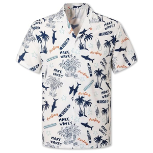 Tenues Assorties Famille à Imprimé Tropical Personnalisé, Vêtements de Vacances, Chemises Hawaïennes et Jupes Assorties, Fabricant OEM - Product Image 2
