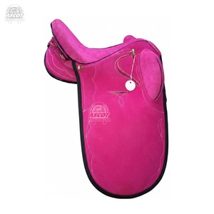 Wholesale English Saddle <b>Synthetic</b> <b>Leather</b> with Stock for Horse Endurance Equipment Wholesale - Product Image 1