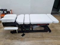 Table de physiothérapie et chiropratique électrique réglable en hauteur en acier inoxydable de qualité supérieure pour flexion et traction, manuelle, pour usage domestique et clinique