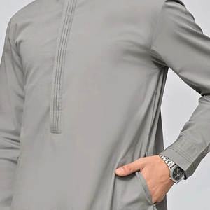 Vêtements islamiques à séchage rapide et tendance, Jubbah Thobe pour hommes, nouveau design 2026, Jubba respirante à vendre en Arabie Saoudite, thobe / thawb - Product Image 6