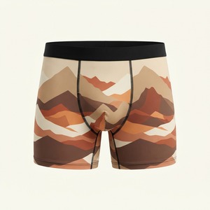 Pantalones Cortos con Estampado Floral para Hombre, Cintura Media Elástica, Transpirables, de Punto, Spandex y Algodón, Estilo Casual - Product Image 2