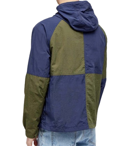 Men's Hooded Windbreaker Jacket Color Blocking Polyester Zipper Casual Streetwear Autumn <b>Coat</b> - Product Image 2