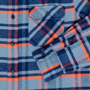 Chemise en flanelle de coton pour homme, à carreaux, manches longues, boutonnée, décontractée, extra douce et chaude, pour l'automne, logo personnalisé, vente en gros - Product Image 6