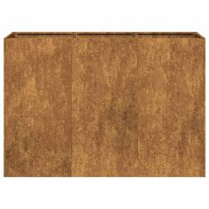 Fioriera arrugginita in acciaio resistente agli agenti atmosferici 47.2 "x 15.7" x 31.5 "per fiori e piante - Product Image 5