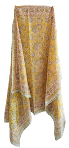 Sanganeri Sarong Pareo Unisexe Imprimé à la Main Motif Floral 100% Coton Écologique Taille Unique 44x72 Pouces 1 Pièce - Product Image 3