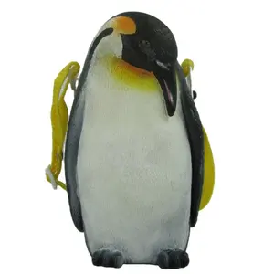 Portaborraccia in plastica creativo personalizzato pinguino con cinturino in PVC Animal Water Bottle Cooler