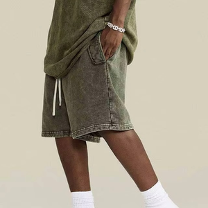 Shorts délavés personnalisés pour hommes – Confortables, en coton, motif vintage, design uni – En solde chez ONEAPEX INTERNATIONAL - Product Image 2