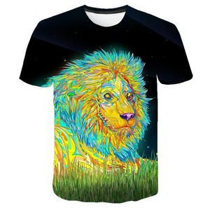 Camiseta de Alta Calidad con Impresión Personalizada, Sublimación 3D de León, Camiseta Personalizada para Hombre, Diseño Gráfico con Tu Propio Logotipo - Product Image 2