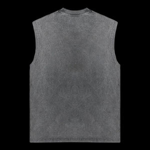 Débardeur vintage délavé pour homme, coupe ample, sans manches, style streetwear, vêtements de sport décontractés, fournisseur d'usine OEM - Product Image 6
