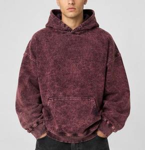 Sweat-shirt à capuche tricoté écoresponsable pour homme, 100 % coton French Terry, teint en pièce, dégradé de couleurs, coupe classique, idéal pour l'automne - Product Image 2