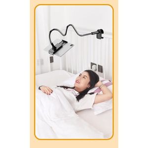 Supporto da pavimento regolabile in acciaio con braccio flessibile da 100 cm per tablet, con morsetto di montaggio aggiornato - Product Image 1