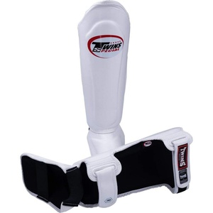 Protège-tibias jumeaux en cuir de vachette véritable de qualité supérieure, confortables et ajustables, prix de gros RTS - Product Image 3