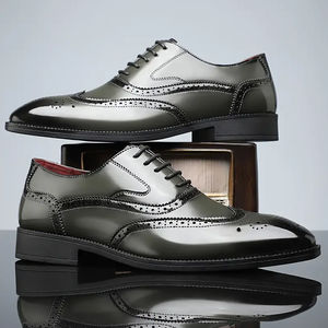 Chaussures élégantes de type Piper Brogue avec lacets à pompons et semelle en caoutchouc durable, parfaites pour les occasions formelles, chaussures de type Kilt Ghillies Brogues - Product Image 3