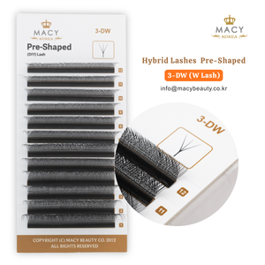 Extensions de cils hybrides préformées 3D W Lash MACY BEAUTY KOREA, extensions de cils de qualité supérieure, vente en gros, étiquette privée personnalisée - Product Image 5