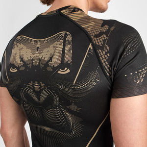 Custom Designed MMA Rash Guard Compression BJJ Gear Short Sleeve Long Length Gym Sport Style for Adults - Product Image 5