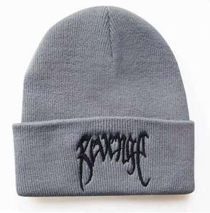 Revenge Embroidery Beanie Hat Unisex Street Style <b>Winter</b> <b>Cap</b> 100% Acrylic Knitted Skull <b>Cap</b> Casual Fashion Adult - Product Image 5