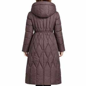 Chaqueta Larga Impermeable y Transpirable de Nylon con Cremallera para Mujer, de Plumón de Pato, para Primavera, Venta al por Mayor, OEM Personalizado - Product Image 4