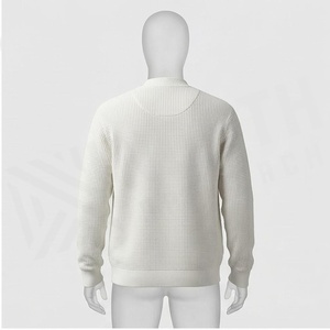 North Approach Men's V-Neck Knitted Cardigan Waffle Pattern Button Front Casual Autumn Wear - Product Image 2