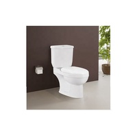 WC en céramique deux pièces populaire avec réservoir encastré, design moderne, chasse d'eau à fermeture lente, pour usage hôtelier, siphon en P, équipement sanitaire de salle de bain, bon prix