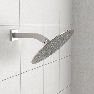 6-Inch Brushed Nickel <b>Shower</b> Arm with Flange Essential <b>Shower</b> Room <b>Accessory</b> - Product Image 4