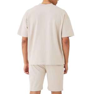 Conjunto de camiseta y pantalones cortos de 2 piezas, ligeros, transpirables, de secado rápido, con estampado de verano para hombre, camisas de punto estampadas para hombre - Product Image 6