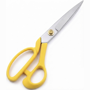 Stainless Steel Blade Rubber Handle Sharp Stainless Steel Serrated Tailor <b>Scissors</b> - Product Image 1