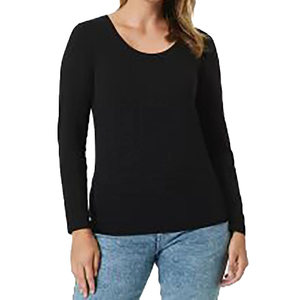 T-shirt basique à manches longues personnalisé pour femme, 100 % coton, col rond, décontracté, respirant, vente en gros, collection été 2026 - Product Image 3