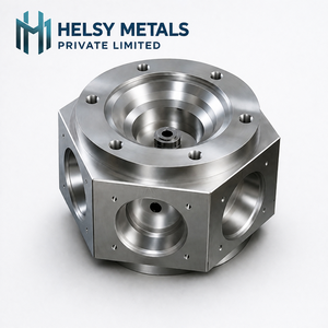 Collecteur en aluminium durable usiné par VMC pour les ensembles de vannes et les machines industrielles avec une grande stabilité dimensionnelle - Product Image 1