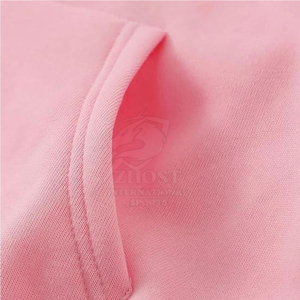 Sudadera con Capucha Rosa para Mujer, Estilo Casual, Color Sólido, 100% Algodón, Bolsillos de Felpa, Corte Regular, Ecológica, para Invierno/Otoño - Product Image 4
