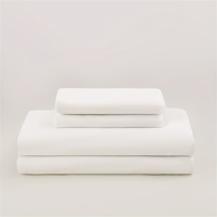 Ensemble de draps en microfibre brossée ultra douce 4 pièces, 1 drap plat, 1 drap-housse, 2 taies d'oreiller, résistant aux plis, personnalisé, vente en gros pour la maison et l'hôtel