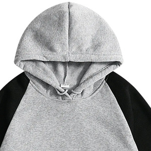 Custom Mens Red Black <b>Raglan</b> Hoodie Fleece Sweatshirt Long Sleeve Kangaroo Pocket Warm Winter Streetwear Pullover Sports <b>Tops</b> - Product Image 5