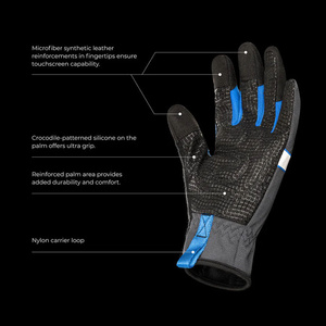 ถุงมือกันหนาวแบบยืดหยุ่น ทนต่อการหดตัว เสริมความแข็งแรงด้วยหนังสังเคราะห์ ผ้าซิลิโคนอมา ถุงมืออุตสาหกรรมสำหรับฤดูหนาว - Product Image 4