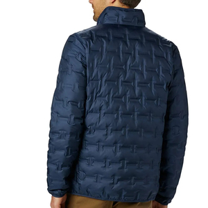 Manufacturer Custom Men's <b>Winter</b> Casual Shiny <b>Quilted</b> Puffer Jacket Windbreaker Padded Stand Collar Zipper Closure Quick Dry - Product Image 2