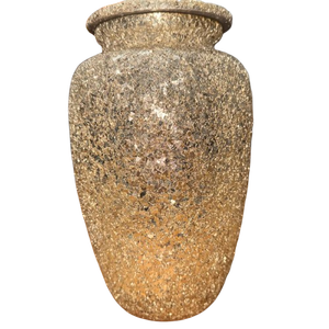 โกศบรรจุอัฐิแก้วโมเสคสวยงามเงางาม พร้อมสลักโลหะทองเหลือง/อะลูมิเนียม ขนาด 220 คิวบิกอินช์ เป็นมิตรกับสิ่งแวดล้อม สำหรับงานศพ - Product Image 2