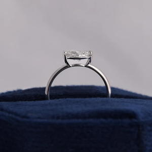 Platinum Oval Cut <b>Diamond</b> Engagement <b>Ring</b> Tension Setting Classic Style Women's Jewelry - Product Image 2