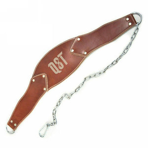 Ceintures de musculation en cuir de vachette très résistantes pour l'entraînement de musculation, tractions avec chaîne et soutien dorsal – Vente chaude - Product Image 4
