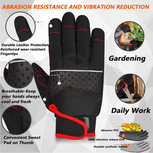 Guantes Mecánicos Profesionales Hechos con Tela Transpirable y Ajuste Seguro - Product Image 3