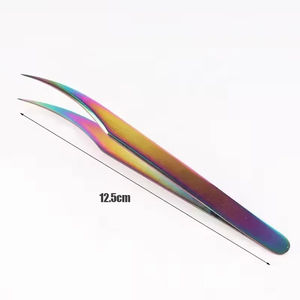 Pinzas para Injerto de Pestañas MAHFOOZ INSTRUMENTS, Diseño de Delfín, Acero Inoxidable, Duraderas, Antiestáticas, para Uso en Salones de Belleza - Product Image 2