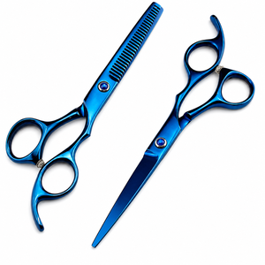 Ensemble de ciseaux de coiffure professionnels, 6 pouces, lame en acier inoxydable, lame tranchante, pour droitiers, utilisation en salon, poignées colorées - Product Image 6